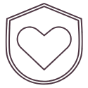 Shielded heart icon