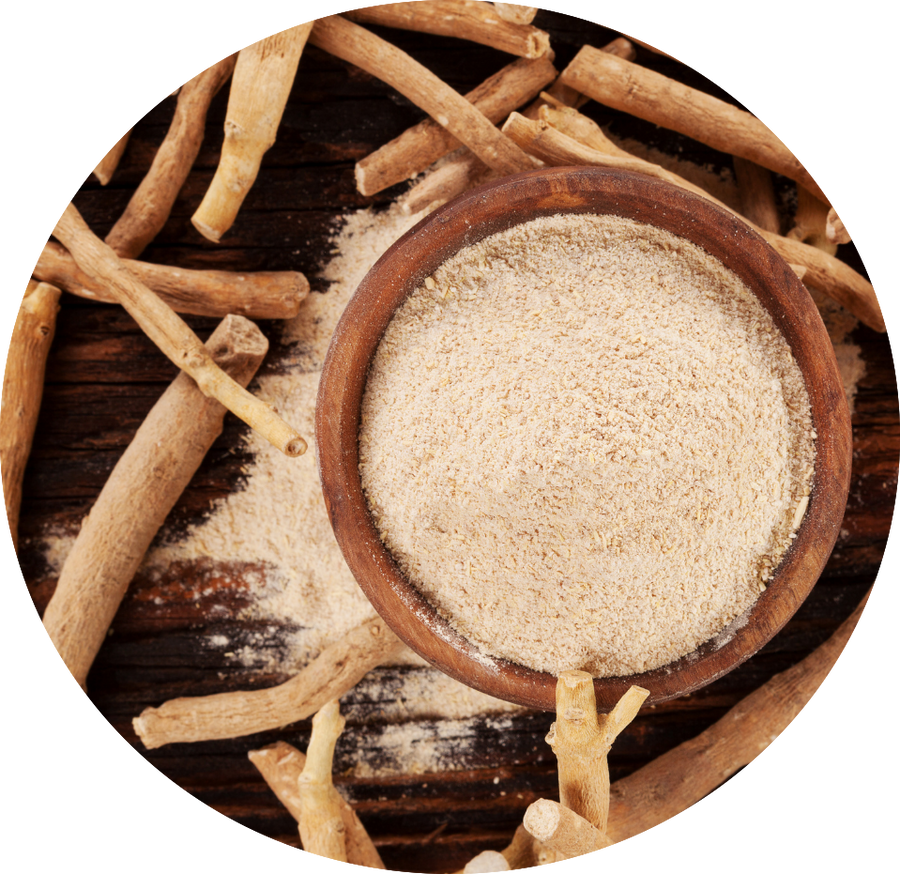 Ashwagandha root and powder