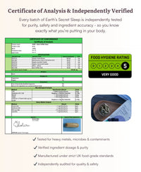 sleep certificate of analysis 