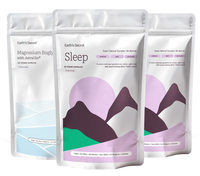 Three Earth's Secret supplement packages on a white background