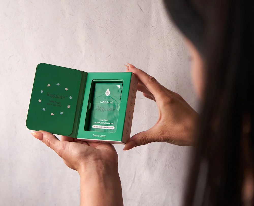 Opening Regulate box with strips visible